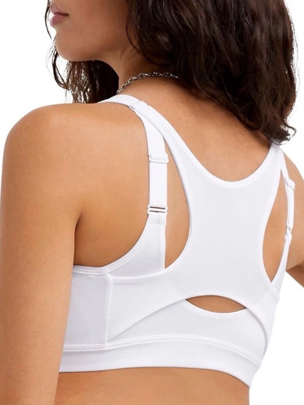 Champion Motion Control Front Zip High Impact Sports Bra White Size 42D - Picture 2 of 10